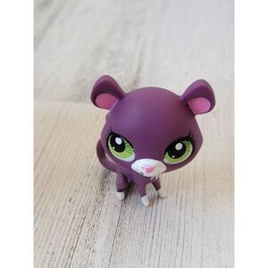LPS Littlest Pet Shop purple mouse cat Hasbro toy figure